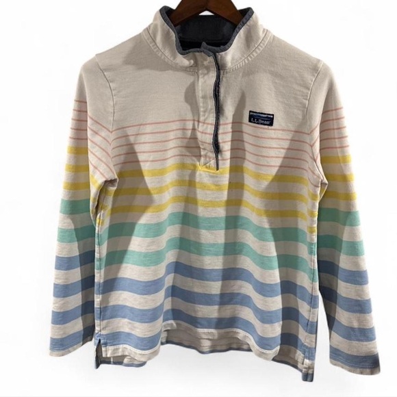 L.L. Bean Tops - L.L. Bean Women’s Multicolor Button Pullover Size Large